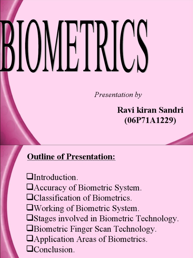 Understanding Biometric Systems and Technologies | PDF | Biometrics ...