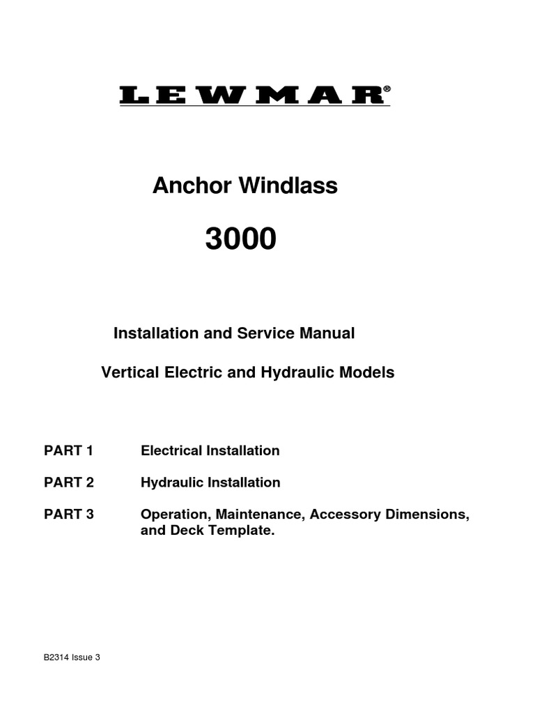 3000 Manual PDF Anchor Electrical Wiring