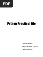 Python Practical File