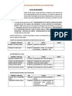 Modelo de Acta de Reunión Comite de Vigilancia