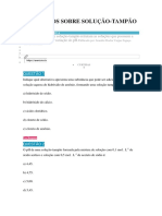 Exercícios Sobre Solução Tampao