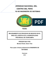 Universidad Nacional Del Centro Del Perú: Facultad de Ingeniería de Sistemas