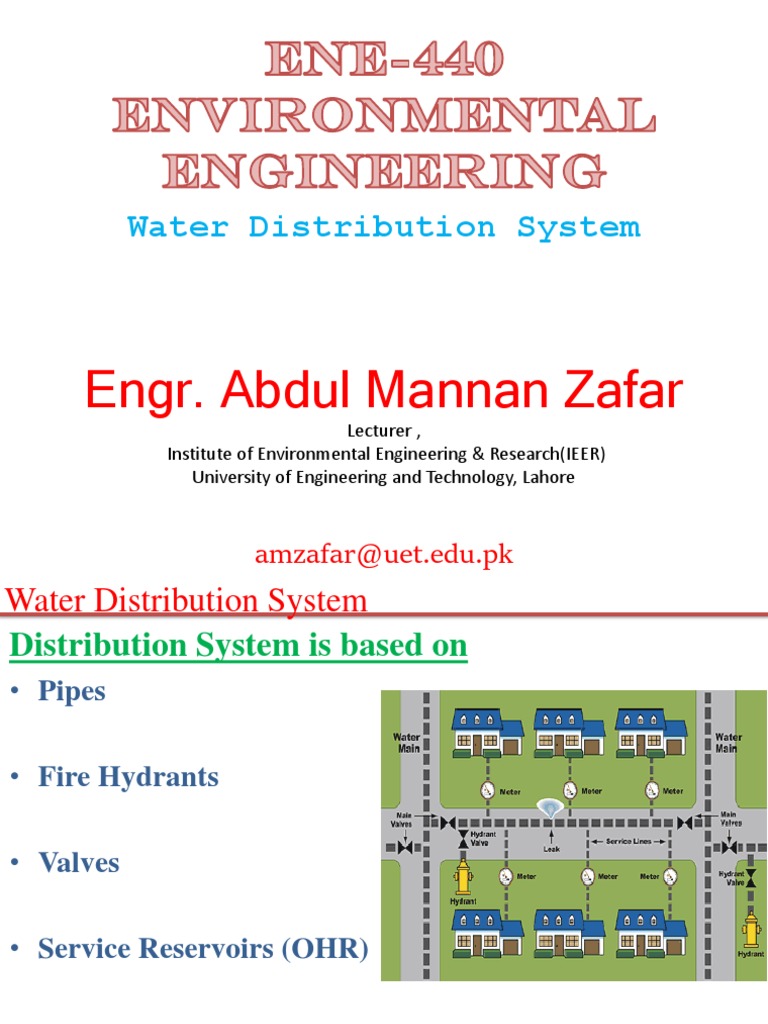 (Water Distribution System) PDF | PDF | Water Supply Network | Pipe ...