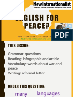 English For Peace?: New Internationalist Easier English
