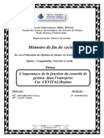 L'importance de La Fonction Du Contrôle de Gestion Dans L'entreprise (MOUHOUBI 2017) PDF