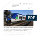 TER SNCF 5 Fois Plus Polluants Que Les Voitures