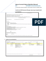 Tutorial Pengajuan Formulir Rekon Manifest Manual Udara PDF