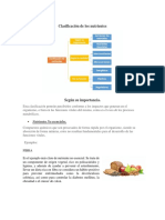 Clasificación de Los Nutrientes