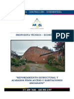 Propuesta técnico-económica para el reforzamiento estructural y acabados de pisos en ancianato