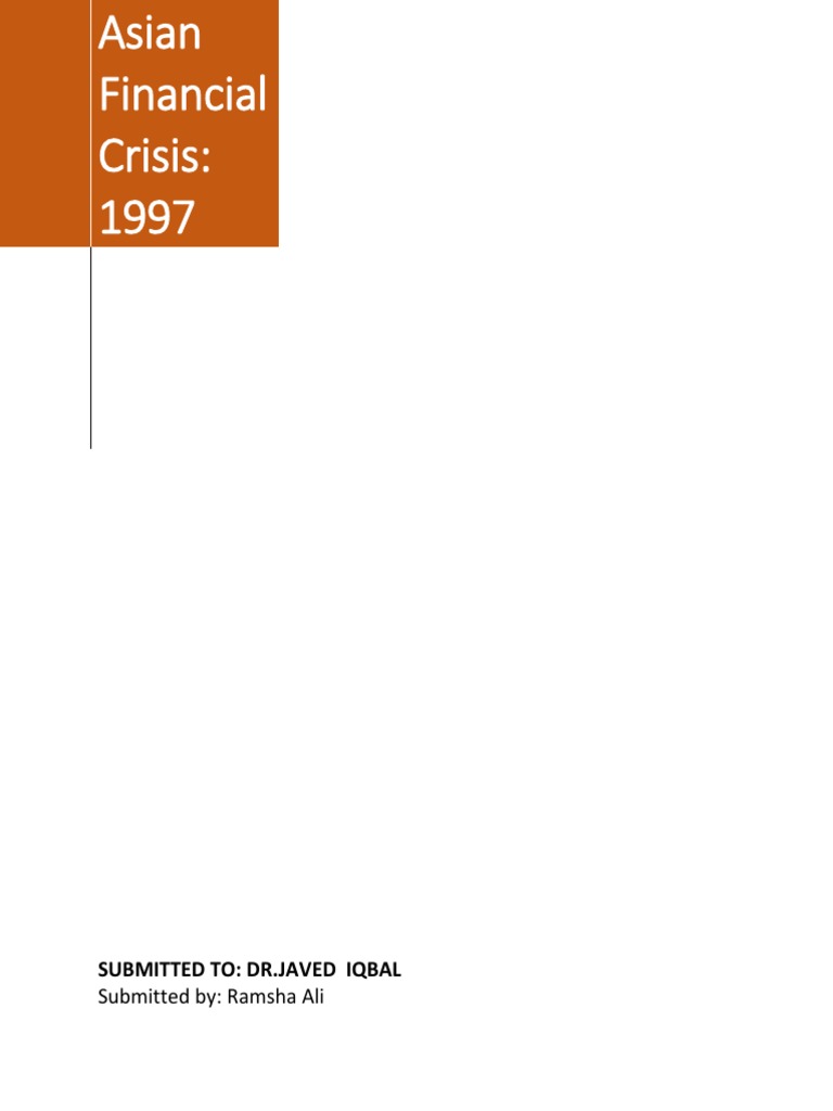 Asian Financial Crisis | PDF | 1997 Asian Financial Crisis | Financial ...