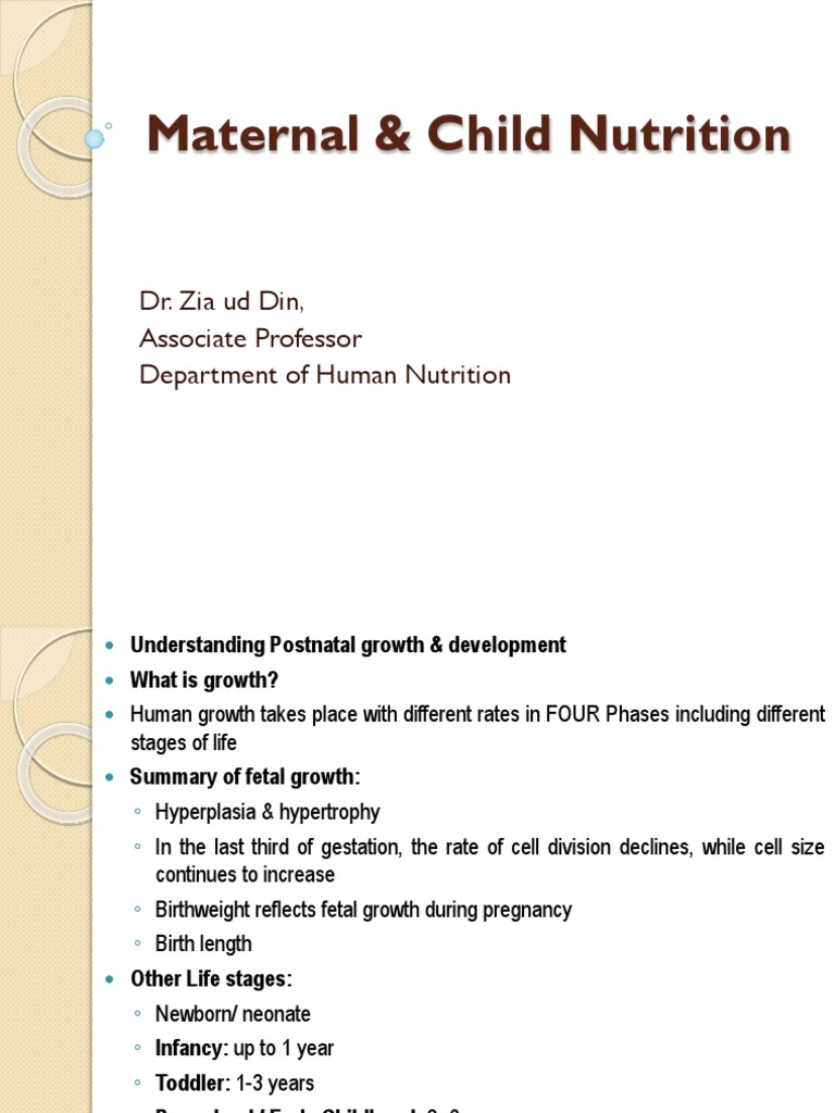 Maternal and Child Nutrition Insights | PDF | Vitamin D | Vitamin B12