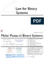 Fick'S Law For Binary Systems: 9 Masstransfer - Key - January 10, 2014