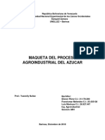 Maqueta Del Proceso Agroindustrial Del Azucar
