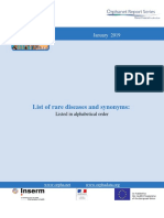 Lista de Enfermedades Raras Orphanet