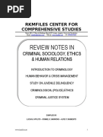 Crimsocio Notes RKM 1