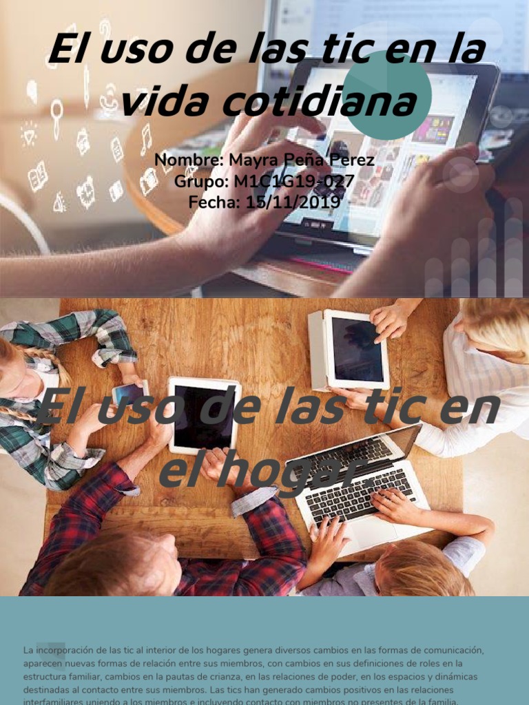 El Uso de Las Tic en La Vida Cotidiana | PDF | Tecnología de ...