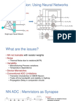 Neural network ADC using memristors for synapse weights