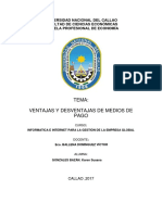 Ventajas y desventajas de medios de pago electrónicos