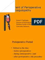 Management of Perioperative Coagulopathy 