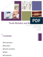 Tooth Mobility and Bruxism