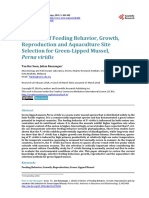 A Review of Feeding Behavior, Growth, Reproduction and Aquaculture Site Selection For Green-Lipped Mussel