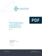 Patrimonio, liquidez y reservas internacionales