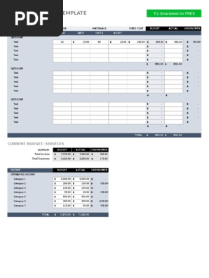 Business Budget