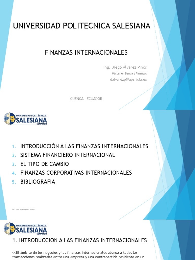 Unidad 1 Finanzas Internacionales PDF | PDF | Sistema financiero global ...