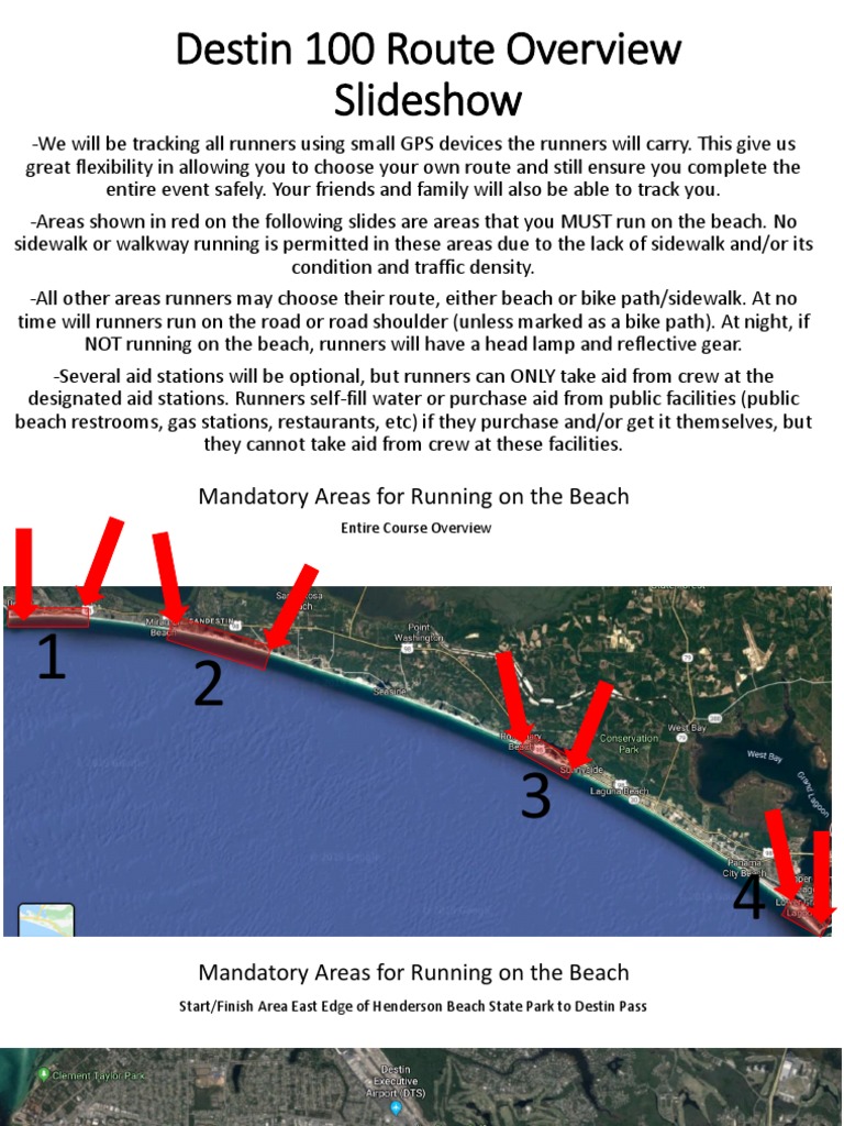 Beach Running Route Guidelines | PDF
