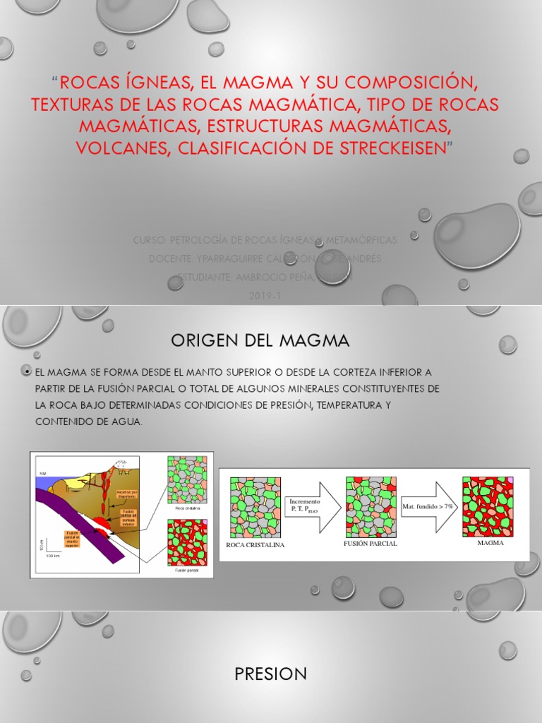Rocas Ígneas: Magma, Tipos y Volcanes | PDF | Roca ígnea | Magma