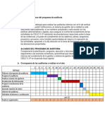 Planificación auditoría procesos CIELO V.I.P