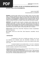 Conhecendo o Serial Killer - As Respostas Do Estado Para a Falta de Empatia