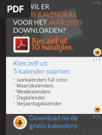 Wie Wil Er Gratis Kalenders Jaar 2020 Downloaden Printen.