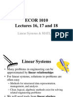 Lectures 16 17 18 Linear Systems and MATLAB 2016 Handouts