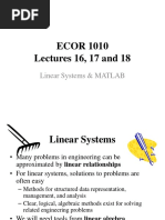 Lectures 16 17 18 Linear Systems and MATLAB 2016 Handouts