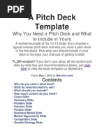 A Pitch Deck Template