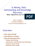 Data Mining, Data Warehousing and Knowledge Discovery