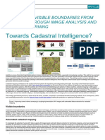 Towards Cadastral Intelligence