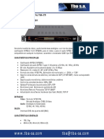 Sistema de TV Digital Tba-Cti Codificador Tba-E201