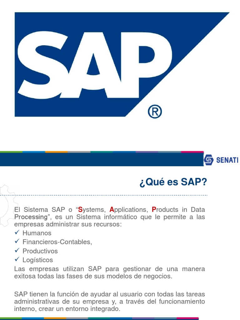 SAP | PDF | Informática | Tecnologías de la información