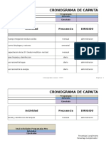 Cronograma capacitación anual