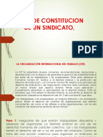 Acta de Constitucion de Un Sindicato