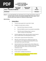 Wayne County Booking Release of Inmates Procedure