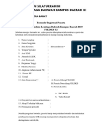 Formulir Peserta Individu FSLDKD XI 1