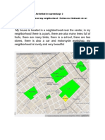 Learning Activity 3 / Actividad de Aprendizaje 3 Evidence: Talking About My Neighborhood / Evidencia: Hablando de Mi Barrio