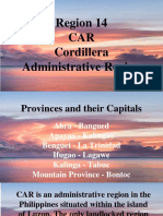 Region 14 CAR Cordillera Administrative Region