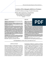 The Characteristics of Preeclampsia With Severe Features: Karakteristik Preeklamsia Dengan Tanda Perburukan