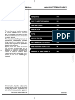 2001 Forester Service Manual Quick Reference Index General Information Section