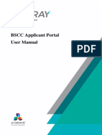 BSCC Applicant Portal User Manual