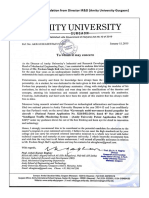 Letter of Recommendation From Director IR&D (Amity University Gurgaon)